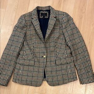 J. Crew Multicolor Plaid Blazer
